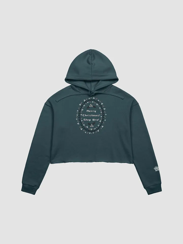 Step Bro Christmas Cropped Hoodie - B&W product image (4)