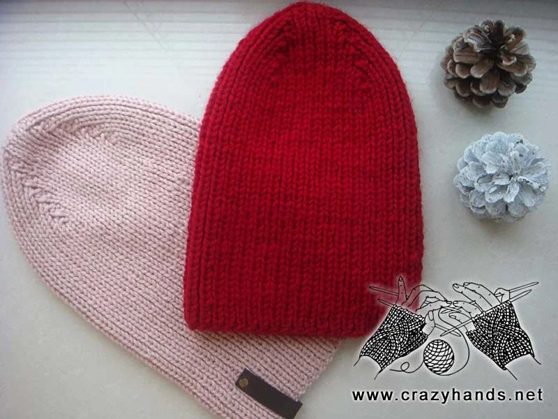 Queen Ribbed Winter Knit Hat Pattern product image (9)