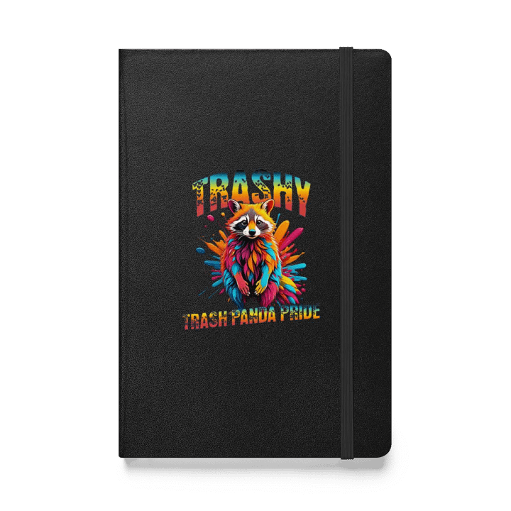 Trashy Trash Panda Pride Raccoon Hardcover Journal product image (1)