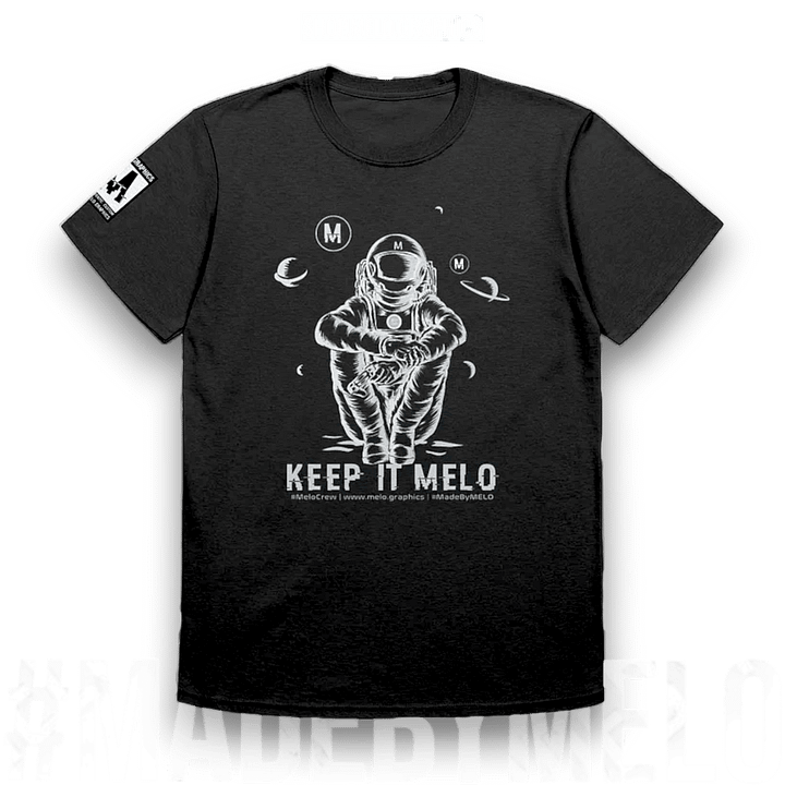 #MeloCrew Vibes: White - Basic T-Shirt | #MadeByMELO product image (1)