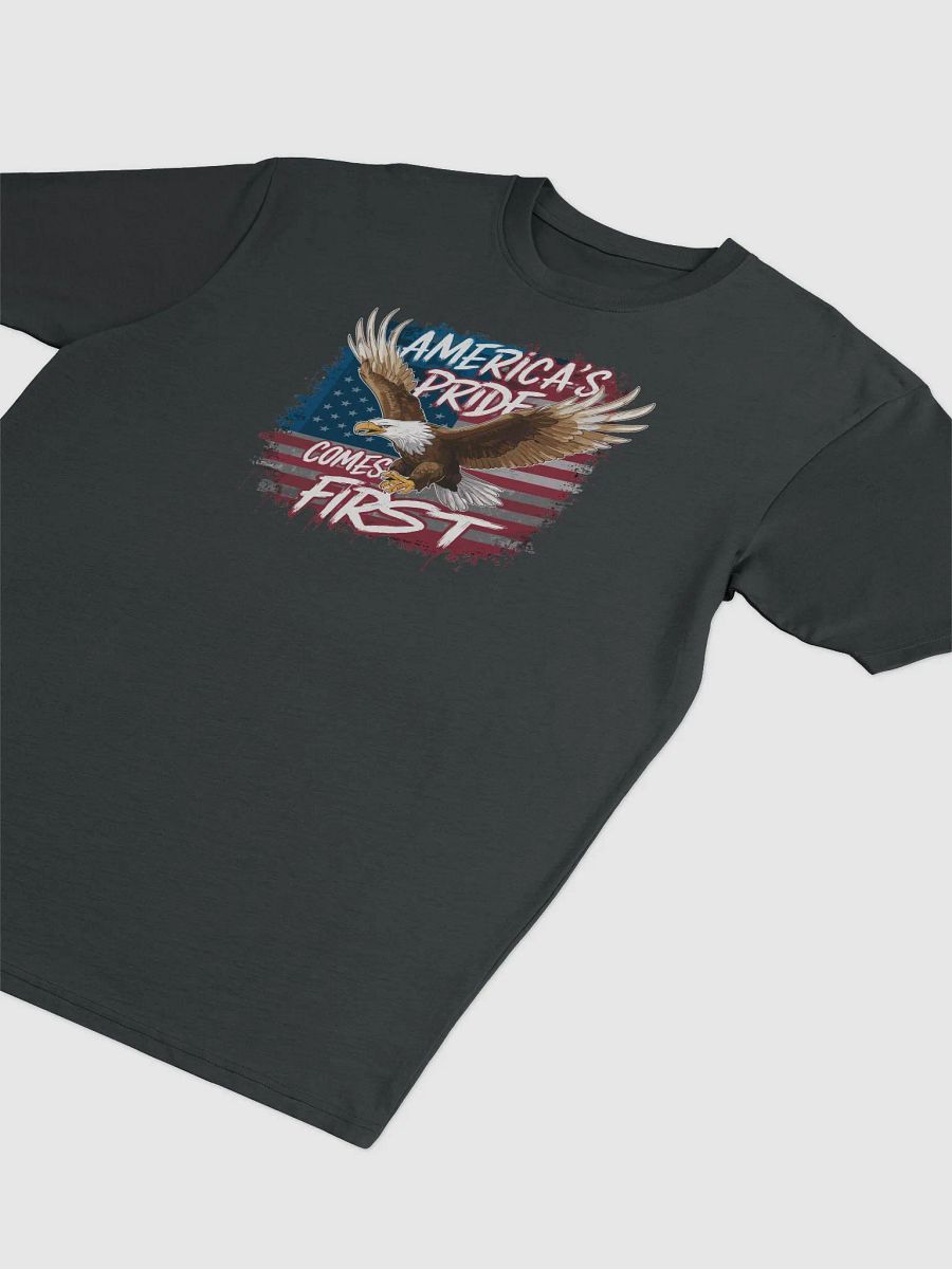 Eagle Flying Over The American Flag Background product image (3)
