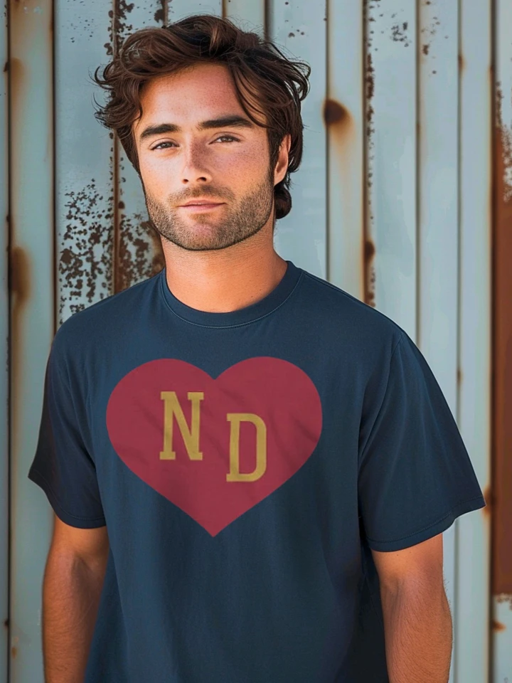 ND Heart Red Heavyweight Unisex Shirt product image (1)