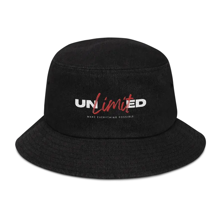 Unlimited Possibilities Denim Bucket Hat – High-Profile Confidence | Classic & Trendy product image (1)