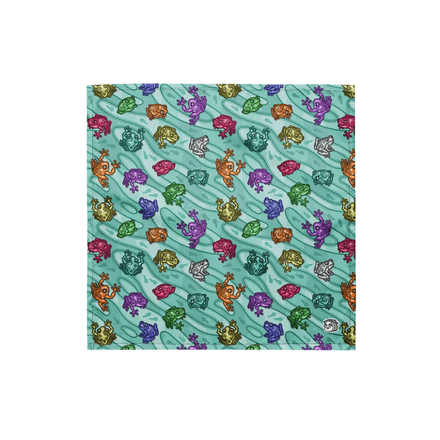 Rainbow Frog Pattern Bandana product image (1)