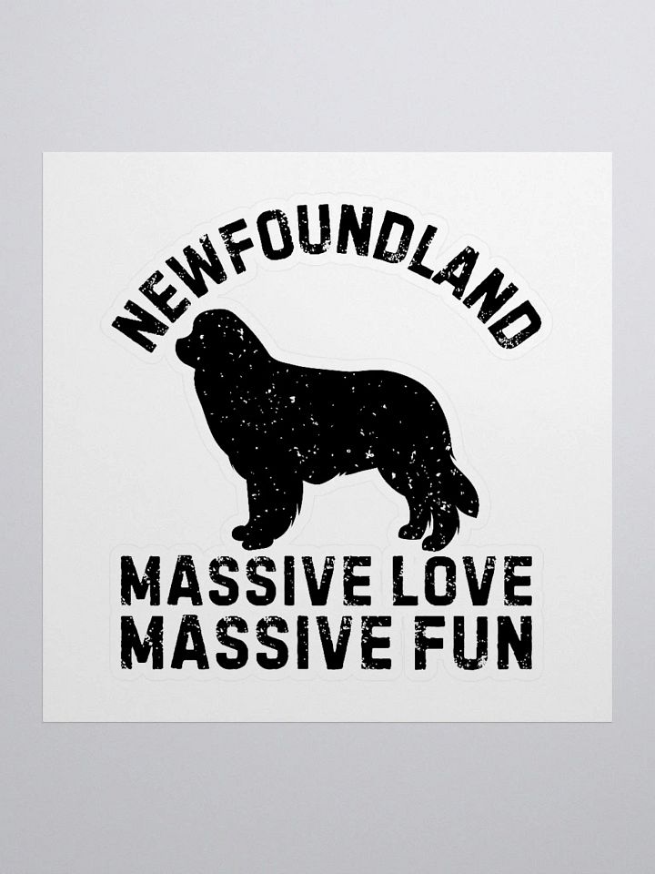 Newfoundland Dog Silhouette Sticker - Perfect for Dog Owners product image (3)