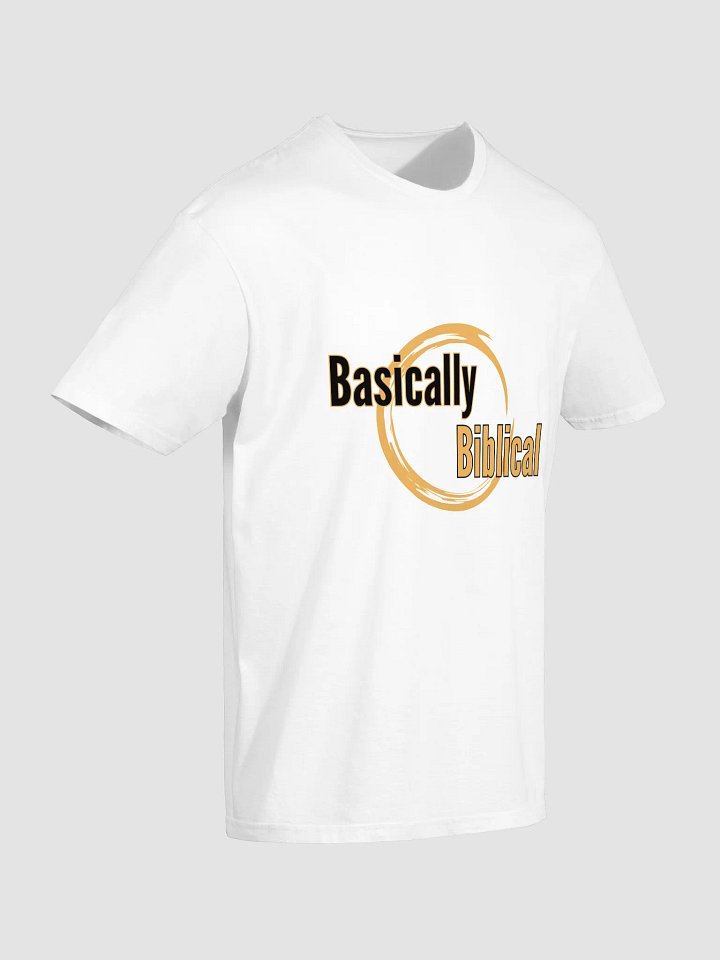 Basically Biblical Circle Logo T-Shirt (White) product image (2)
