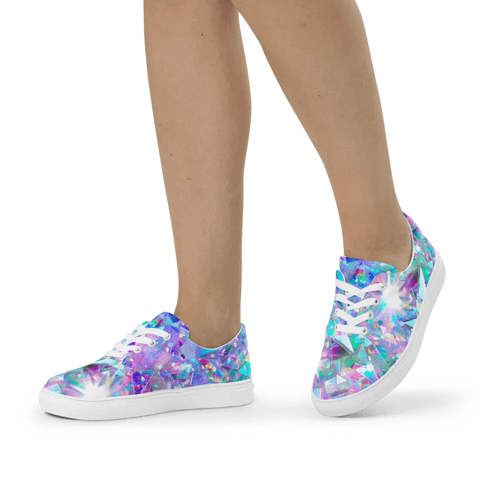 Crystal explosion effect womens canvas shoes product image (1)