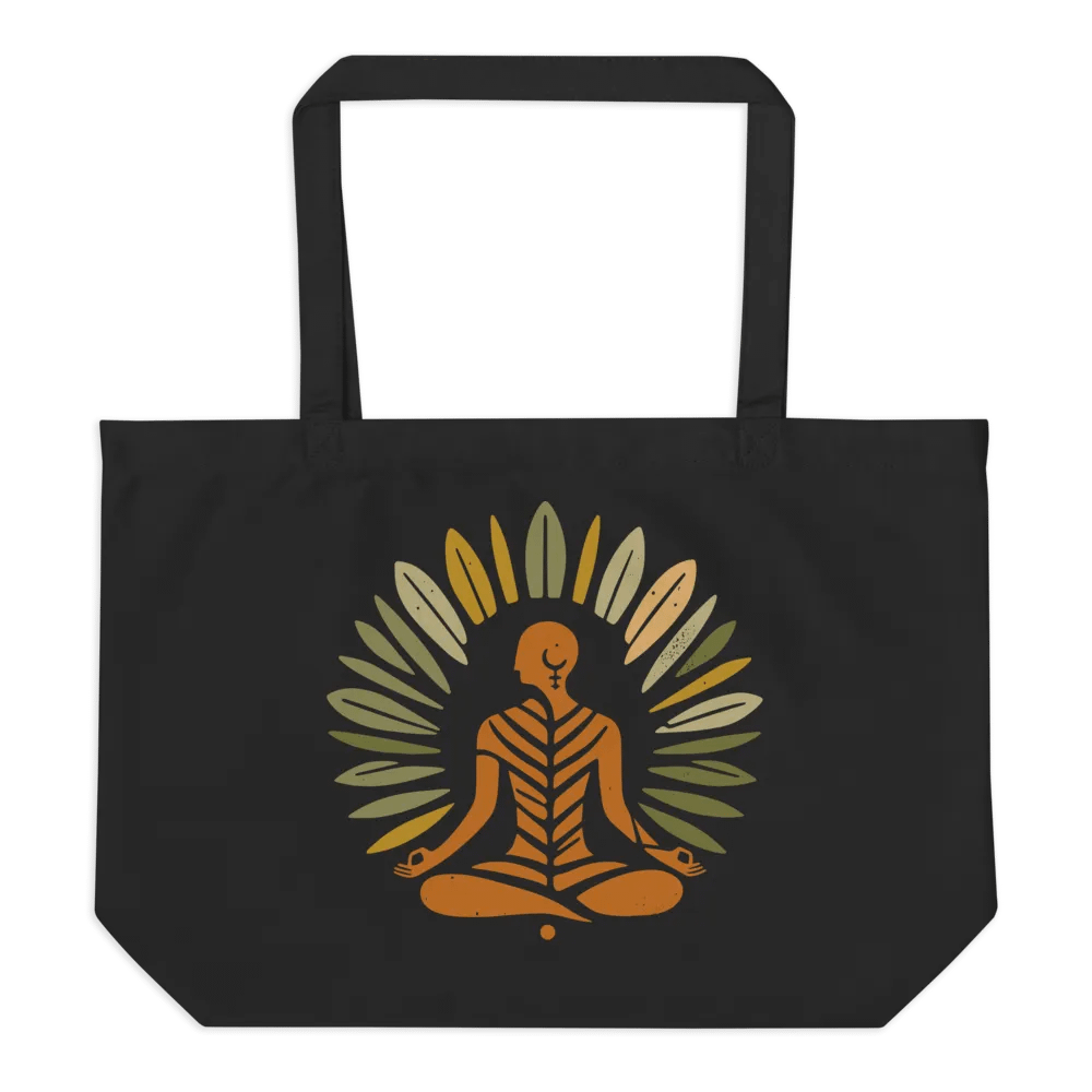 Meditative Aura Organic Tote - Zem Leaf product image (2)