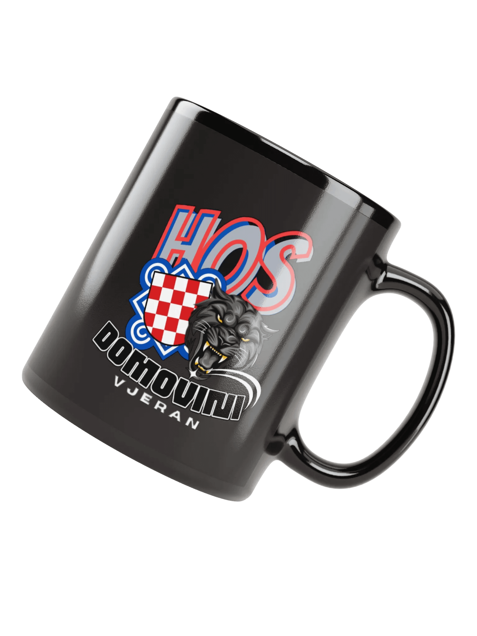 HOS DOMOVINI VJERAN Black Mug product image (7)