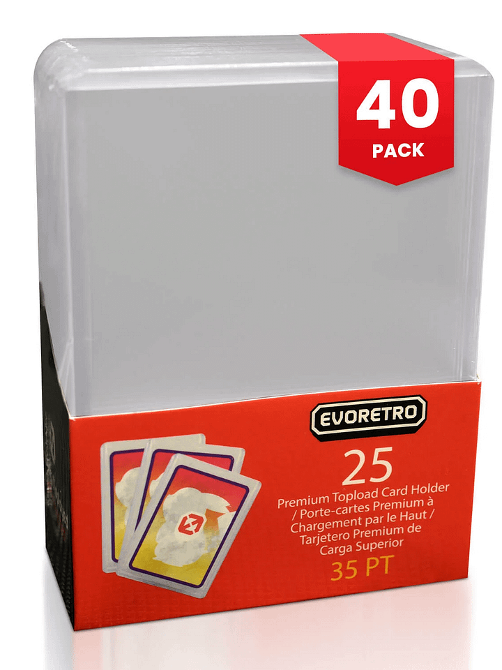 Top Loaders - Sports Card Protector 35 PT EVORETRO Clear Premium product image (1)