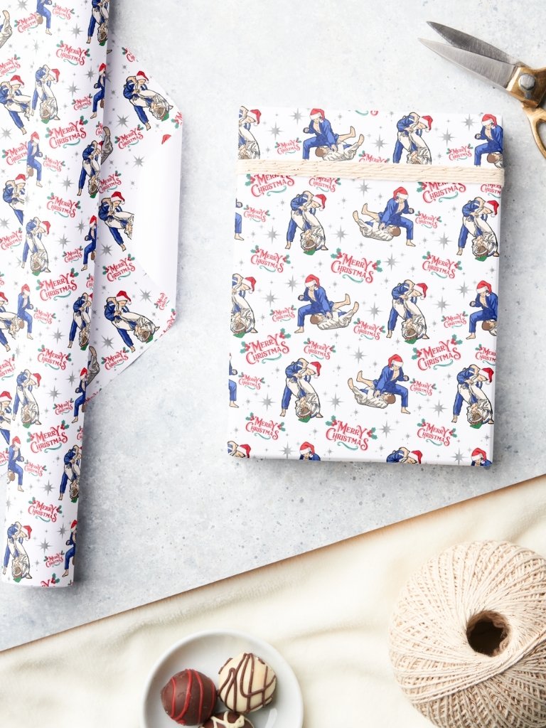 Jiu Jitsu Christmas Gift Wrapping Paper product image (3)