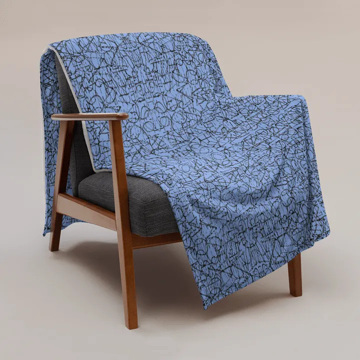 No Rockin' Angel Throw (Blue) product image (1)