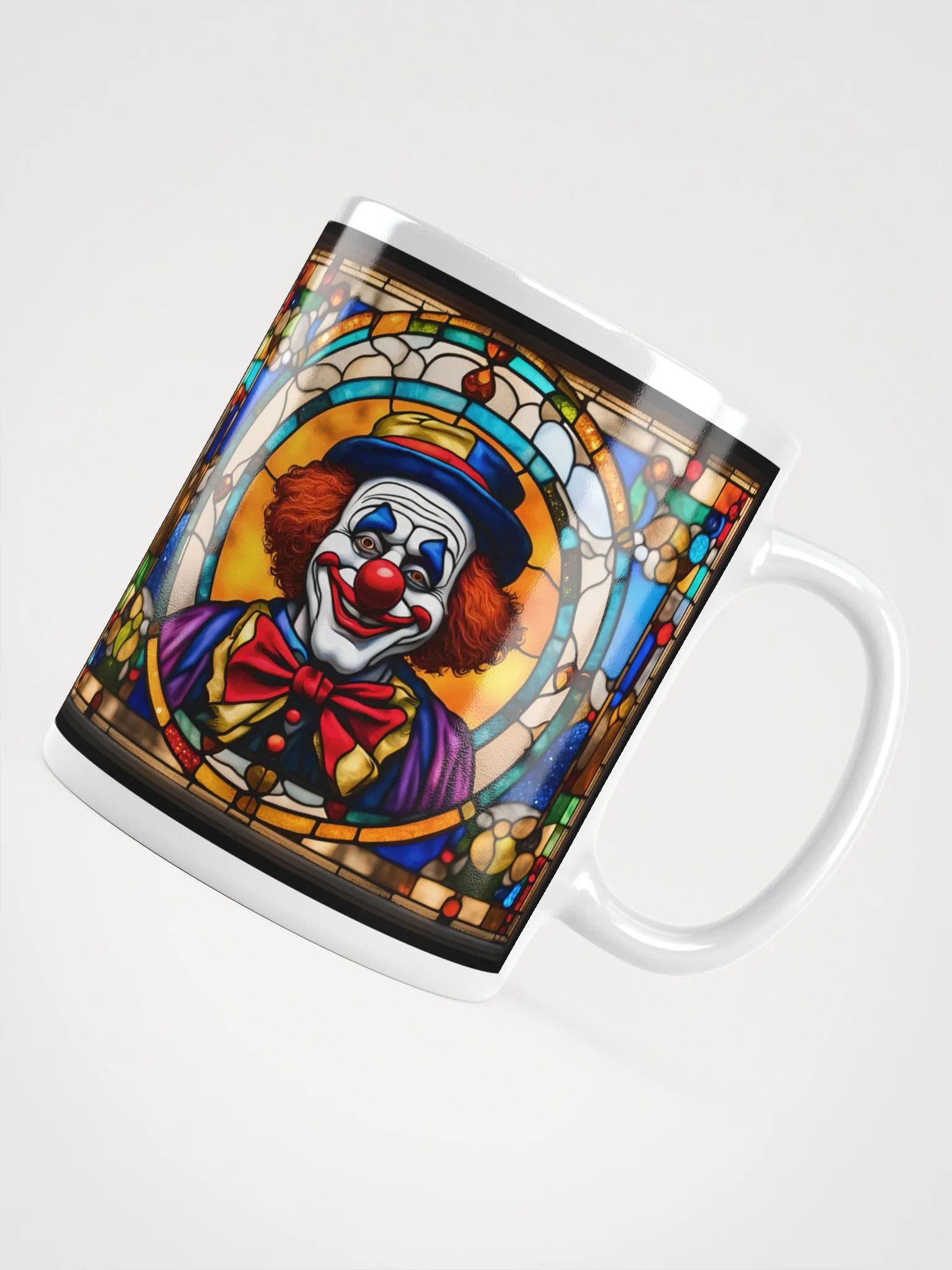 #001 Rusty Stitches Clown Stained Glass Mug product image (10)