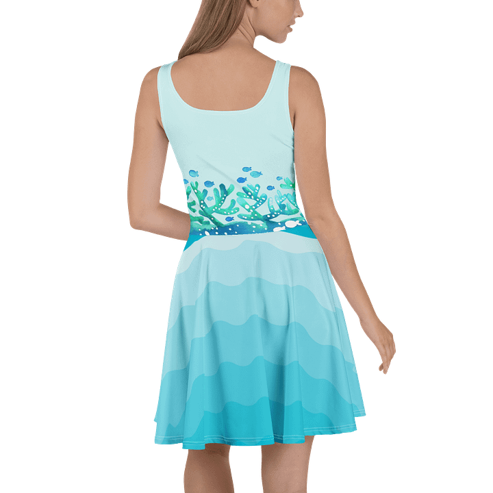 “Ocean Reef” Fit & Flare Beach/Pool Summer Dress product image (2)