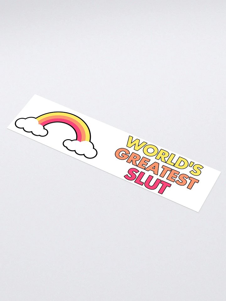 World's Greatest Slut bumper sticker product image (2)