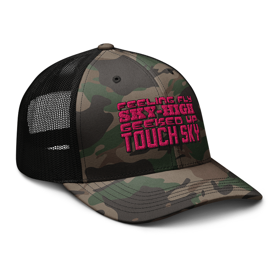 Sky-High Camo Trucker Hat product image (6)