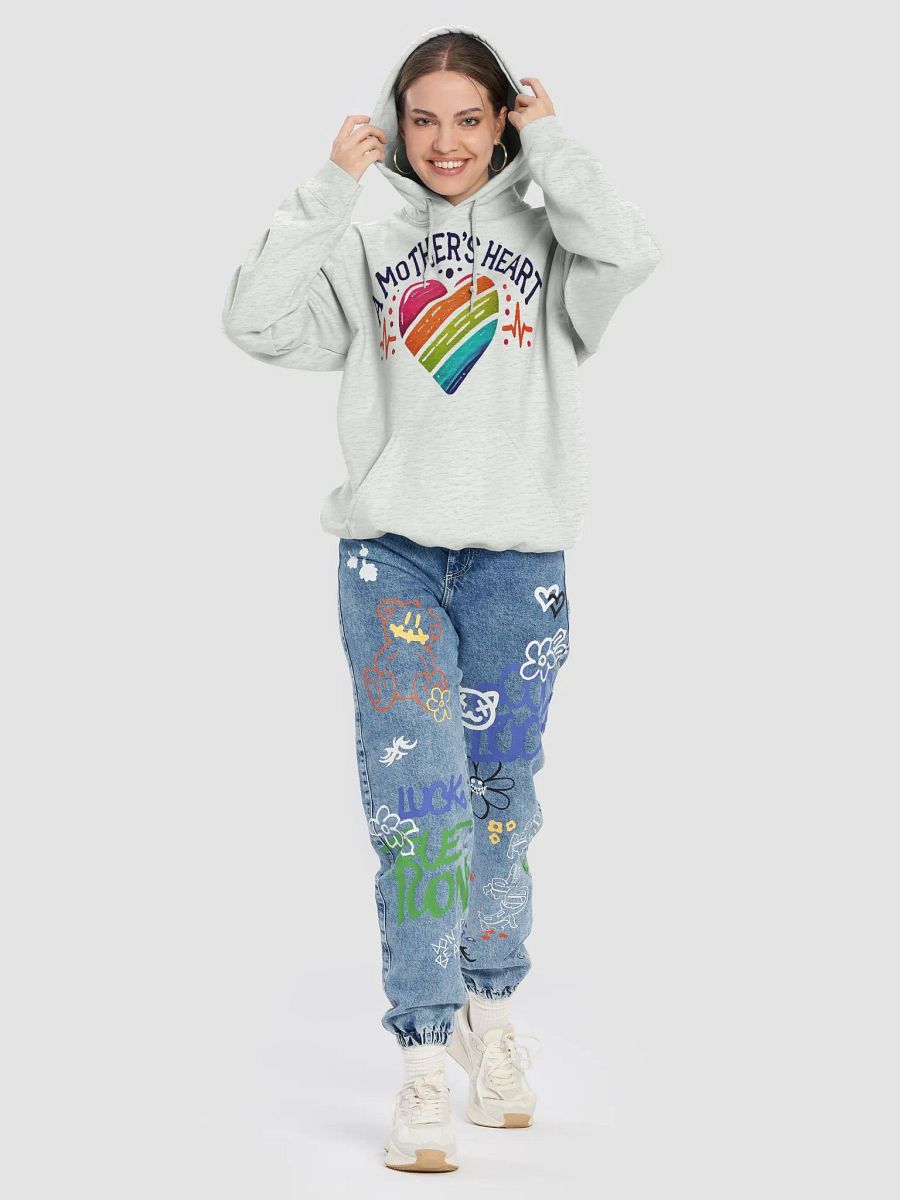 Mother's Heart Striped Hoodie product image (36)