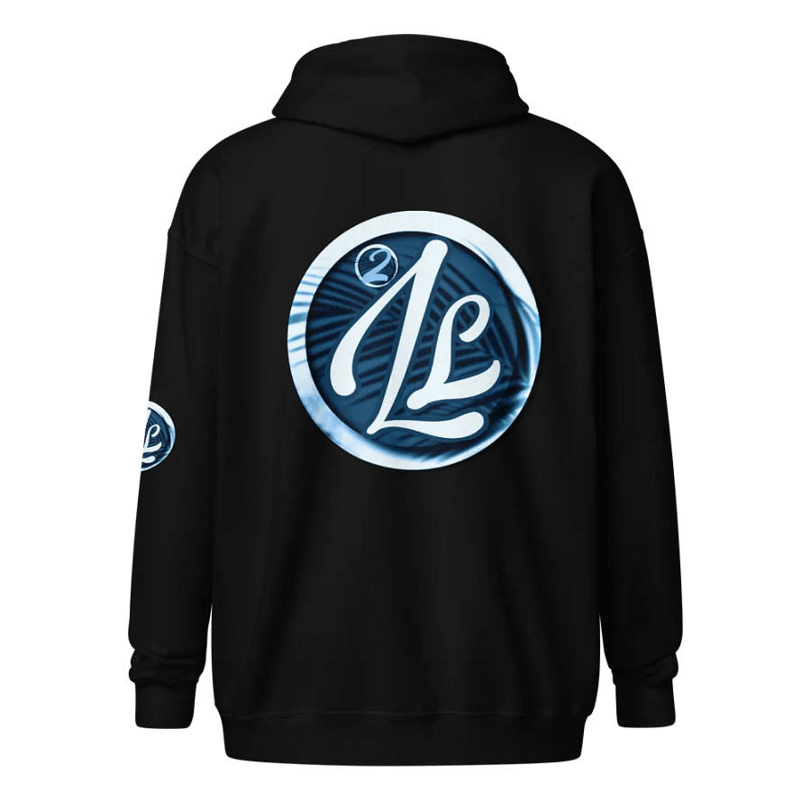 Aqua Essence Palm Leaf Logo Zip Hoodie product image (2)