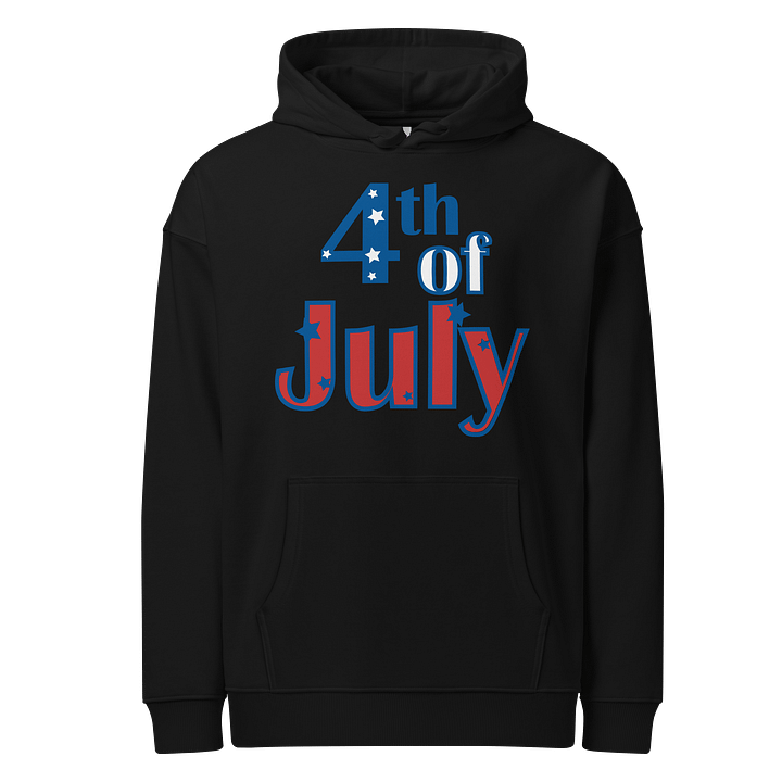 Star-Spangled 4th of July Organic Hoodie product image (1)