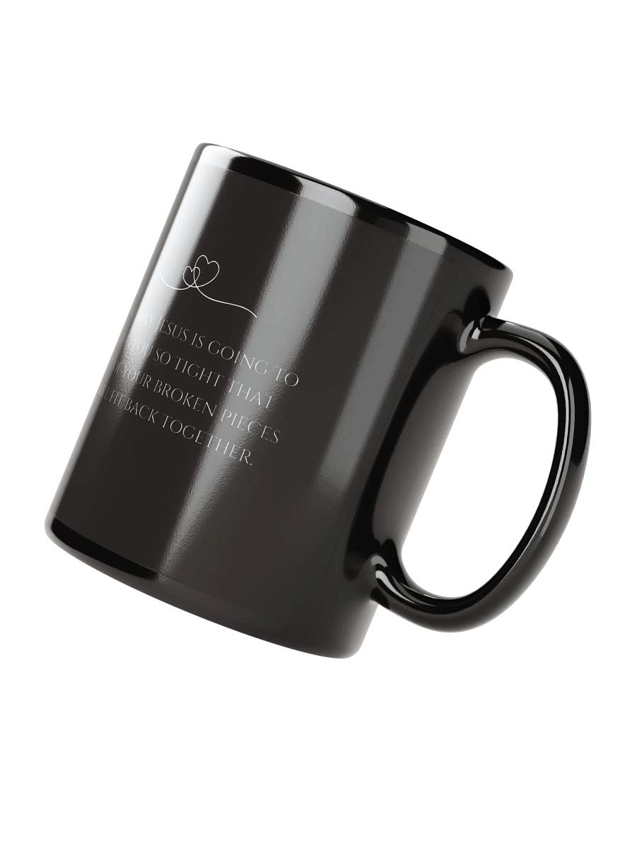 One Day Jesus Will Hug You – Black Ceramic Mug product image (5)