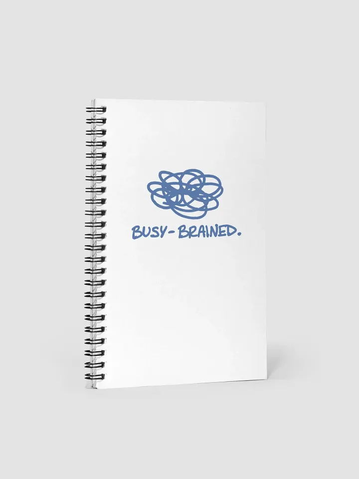 BUSY-BRAINED (teal design) notebook product image (1)