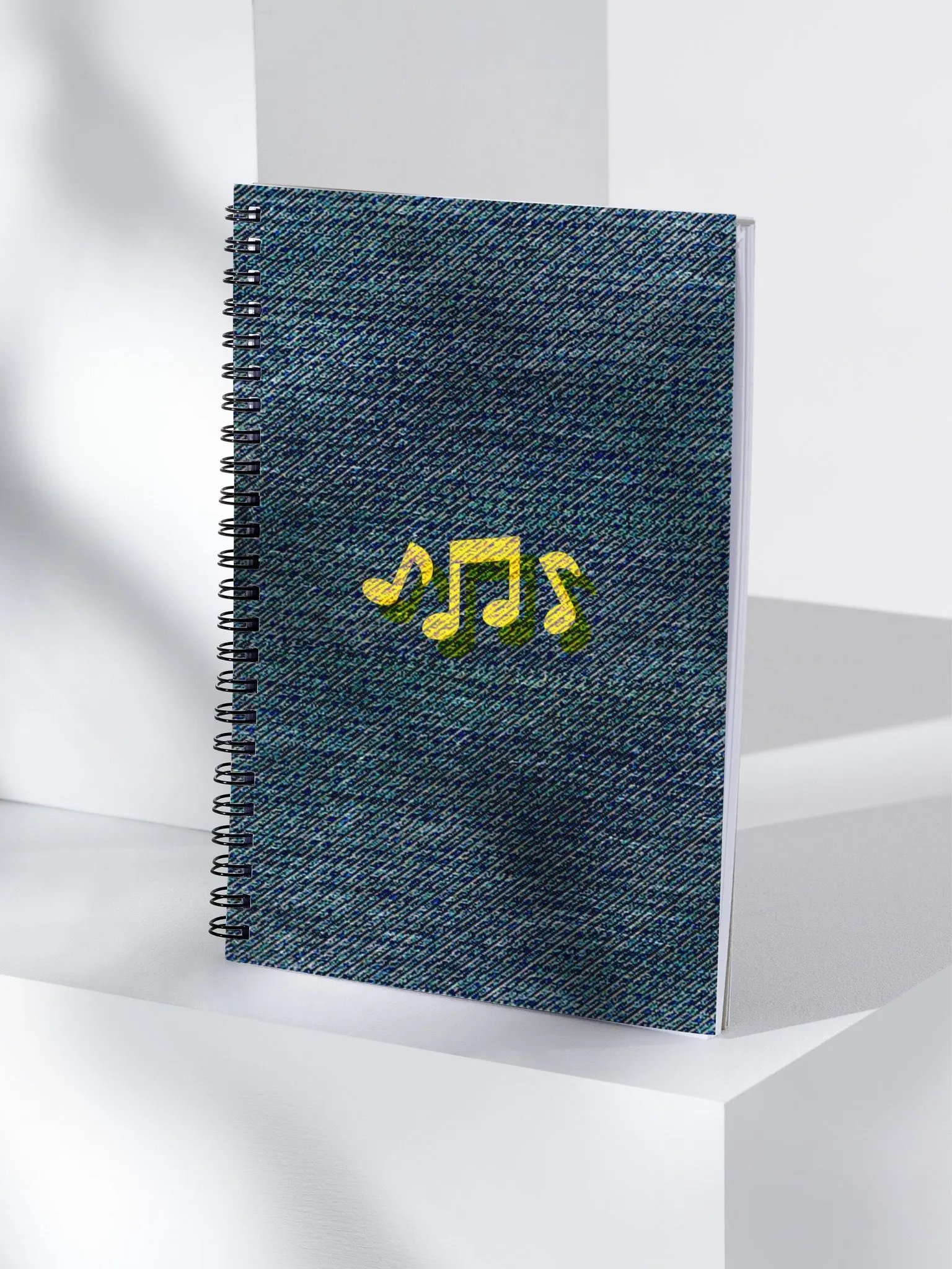 Denim Type Beat Spiral Notebook product image (1)