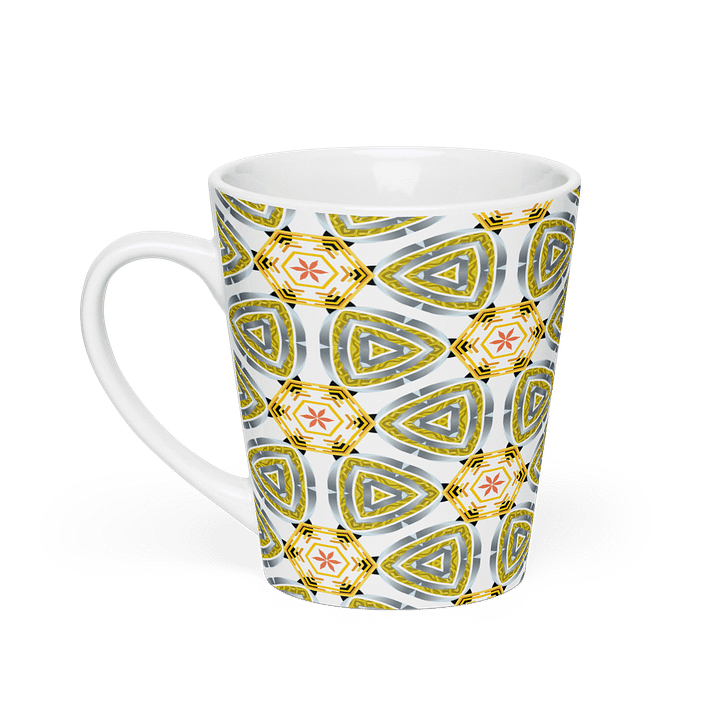 Kaleidoscopic Harmony Latte Mug product image (2)