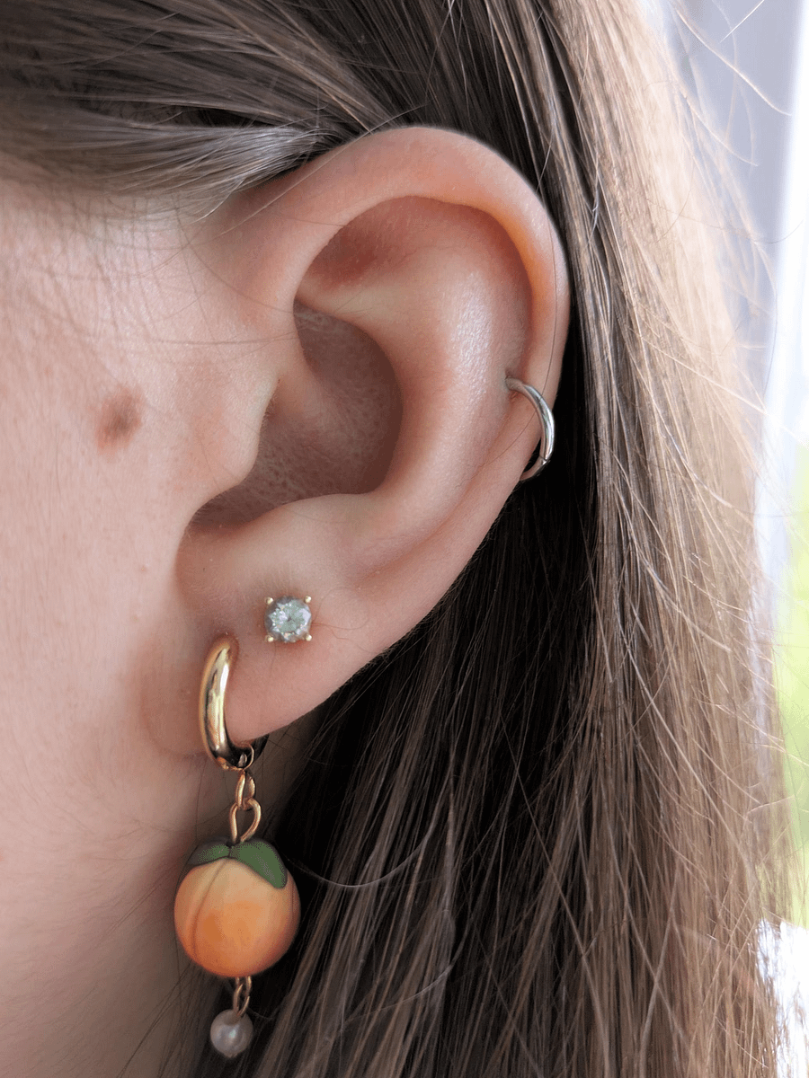 Peach Charm Earrings product image (4)