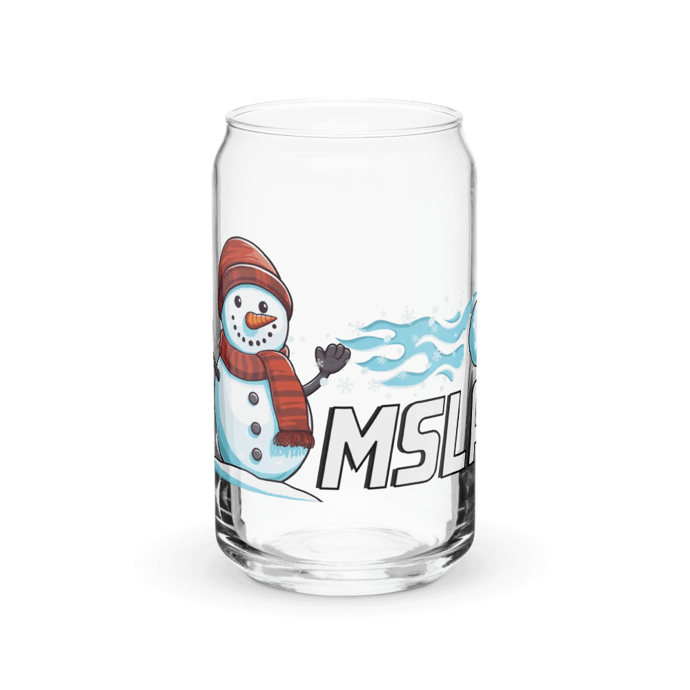 MSLA Holiday Snowman Can Shaped Glass product image (2)