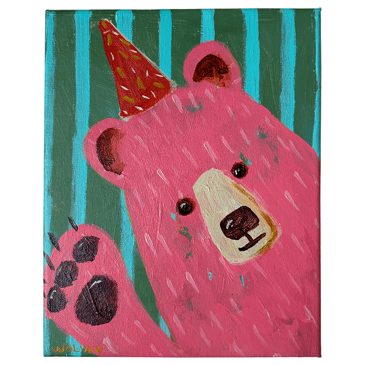 Original Painting: Frolic – The Bear of Playfulness product image (1)