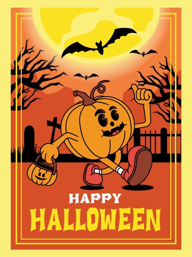 Pumpkin halloween Mascot Character Illustration Design product image (1)
