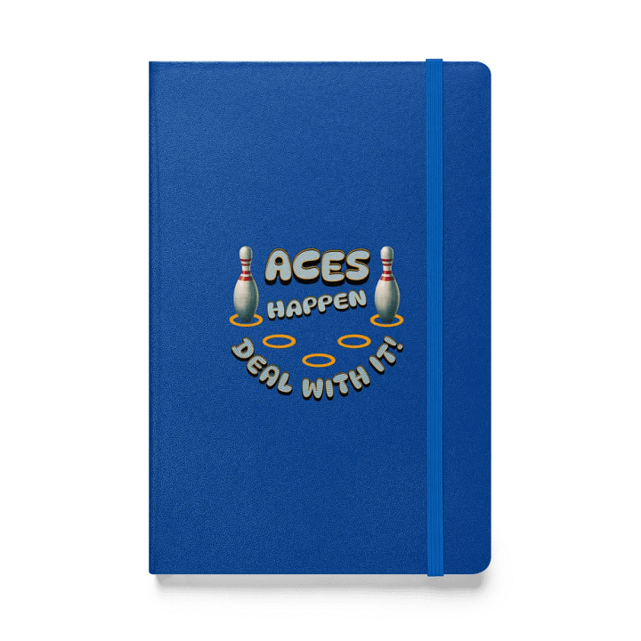 Aces Happen Deal With It Hardcover Notebook product image (1)