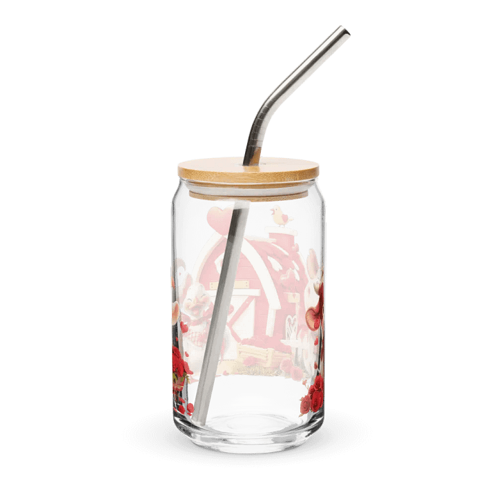 Farmyard Valentine Friends Can-Shaped Glass product image (2)