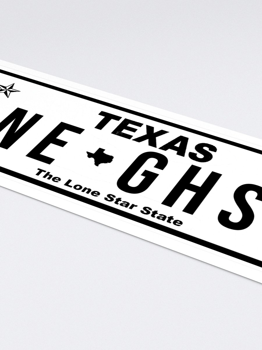 GoneGhost Plate Sticker product image (2)