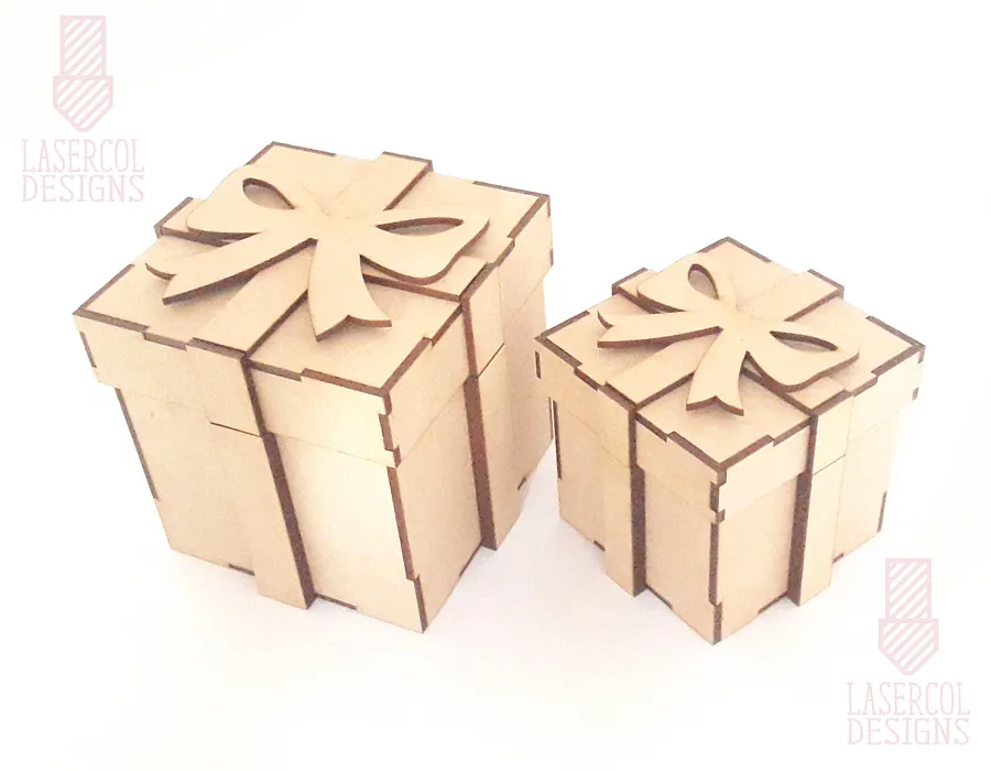 Gift Box Bundle Set 1 & 2 (Two Sizes) - Laser Cut Files product image (7)