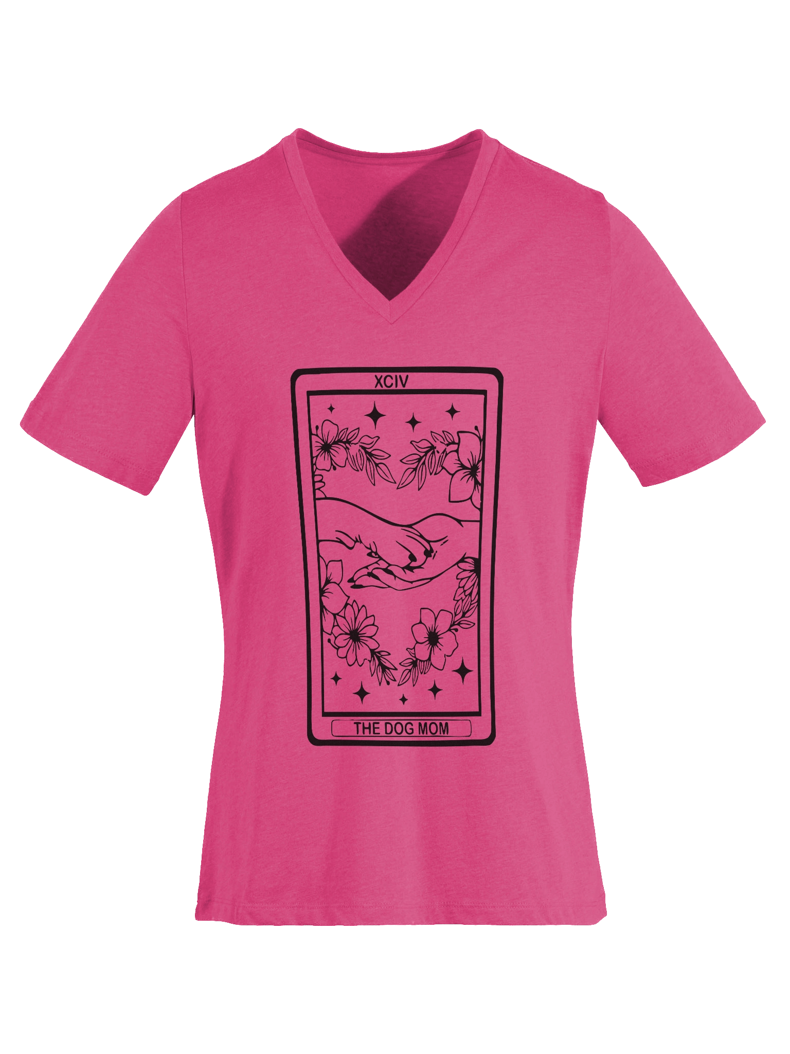 🌙 “V-Neck Dog Mom Tarot Tee” product image (4)