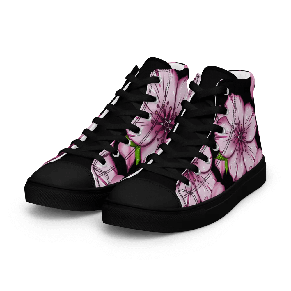 Blossomz & Petalz - Men's High Tops Canvas Shoes product image (7)