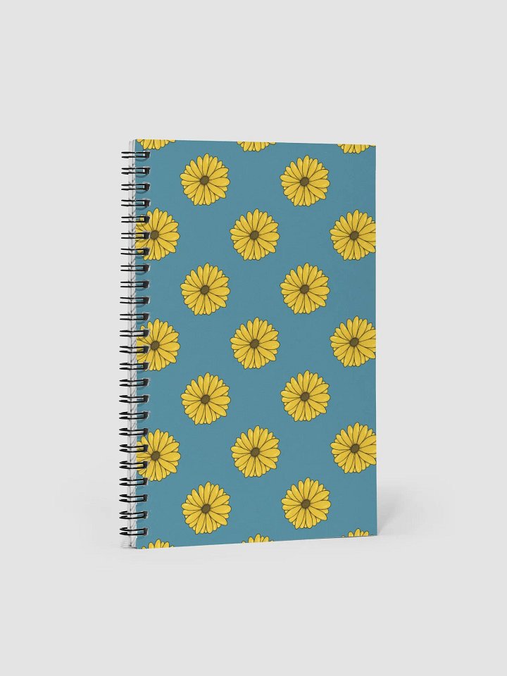 Teal Daisy Spiral Notebook product image (1)