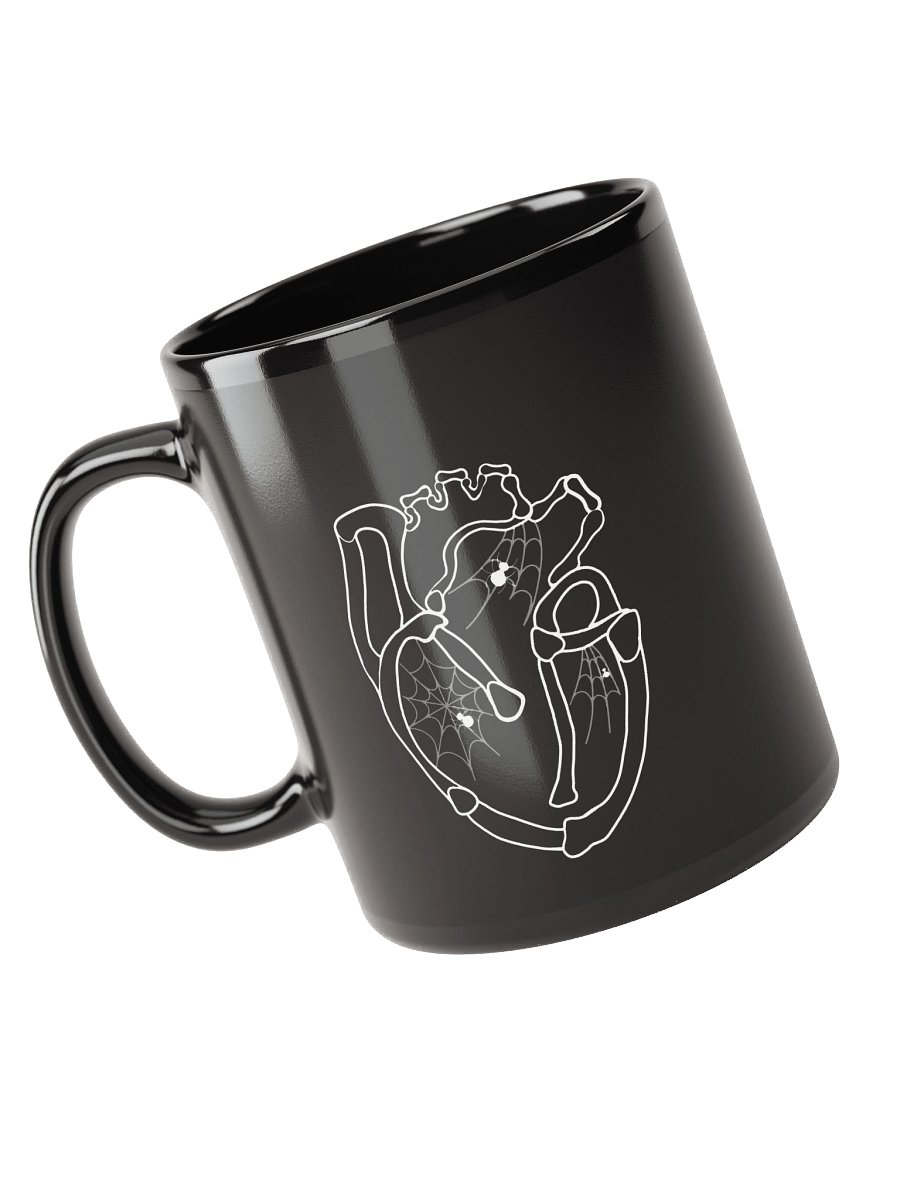 Cluttered Heart Black– Anatomy-Inspired Halloween Ceramic Mug product image (5)