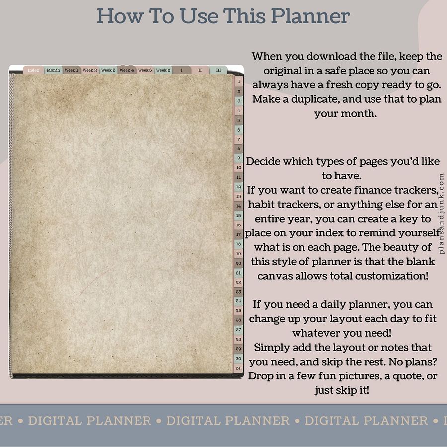 Monthly Digital Junk Journal V1 product image (4)