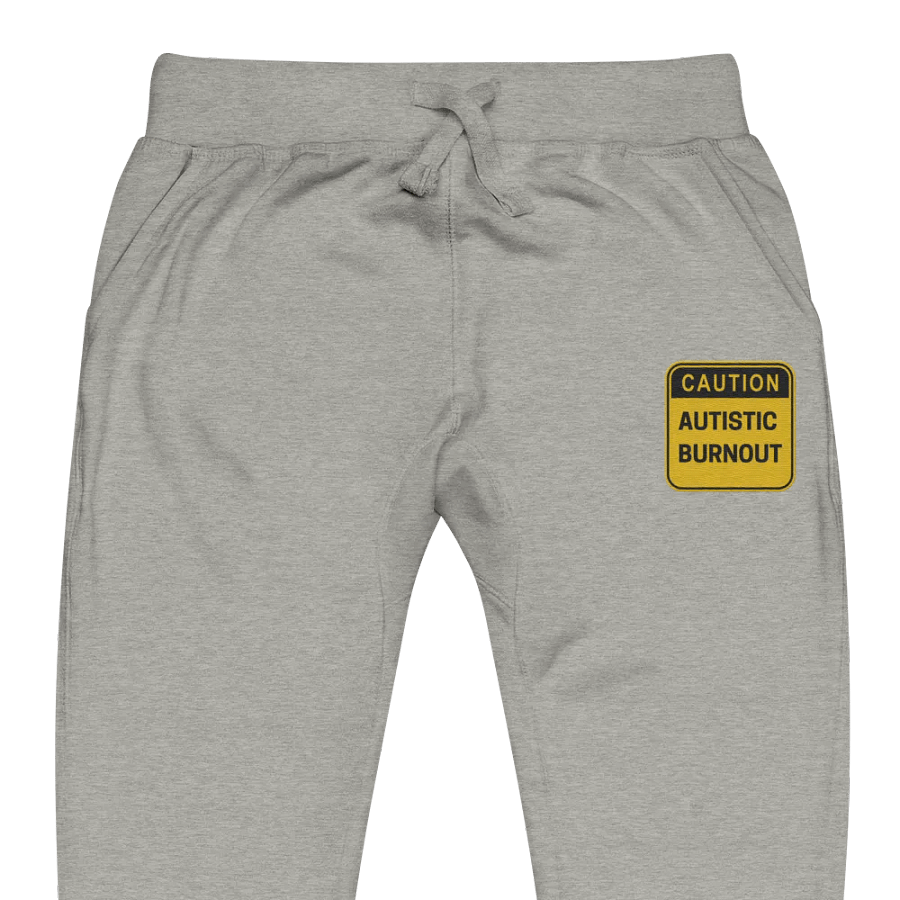 CAUTION: ASD BURNOUT embroidered fleece joggers product image (1)