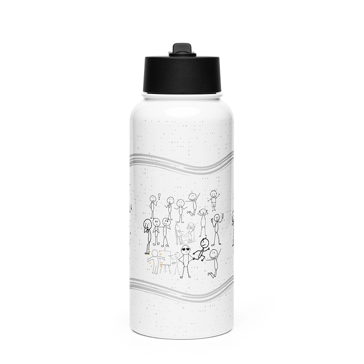 Fun Paint and Sip Stainless Steel Water Bottle for artis moms dad friends family product image (1)
