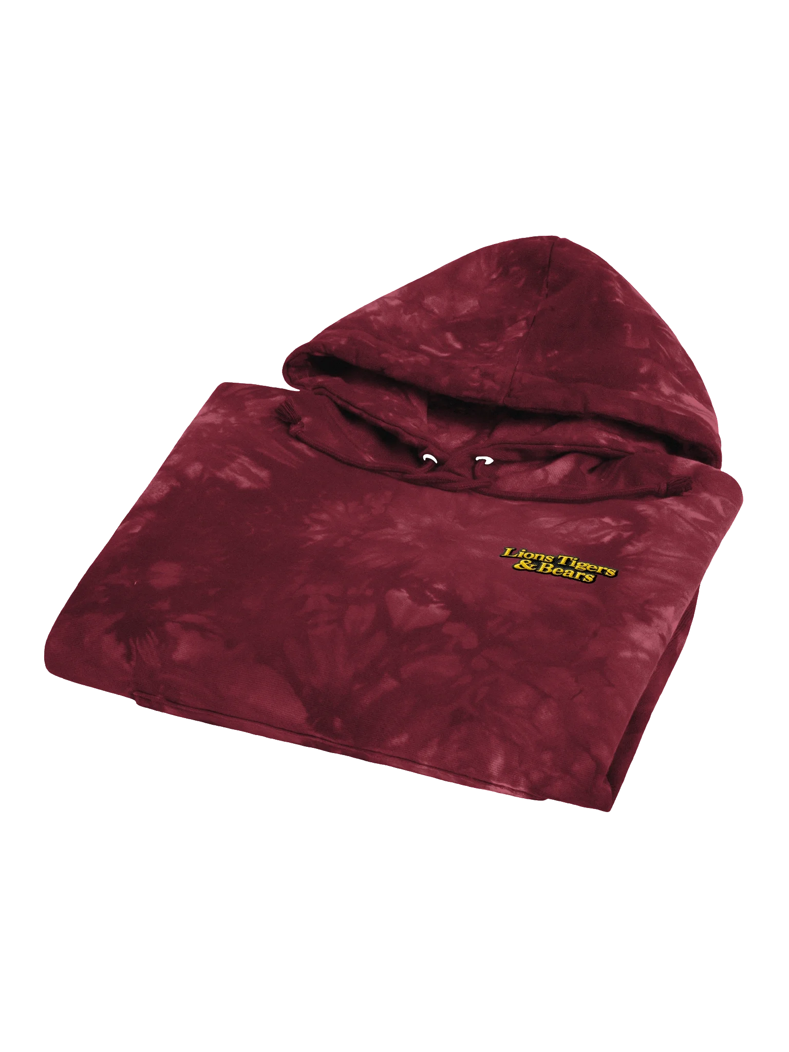 Lions Tigers & Bears Tie Dye Embroidered Hoodie product image (4)