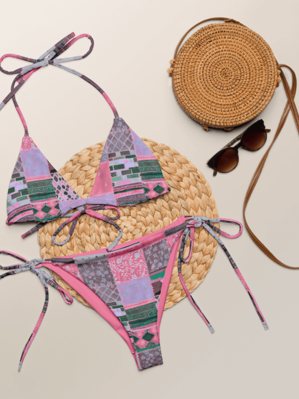 Pink Patches String Bikini product image (4)
