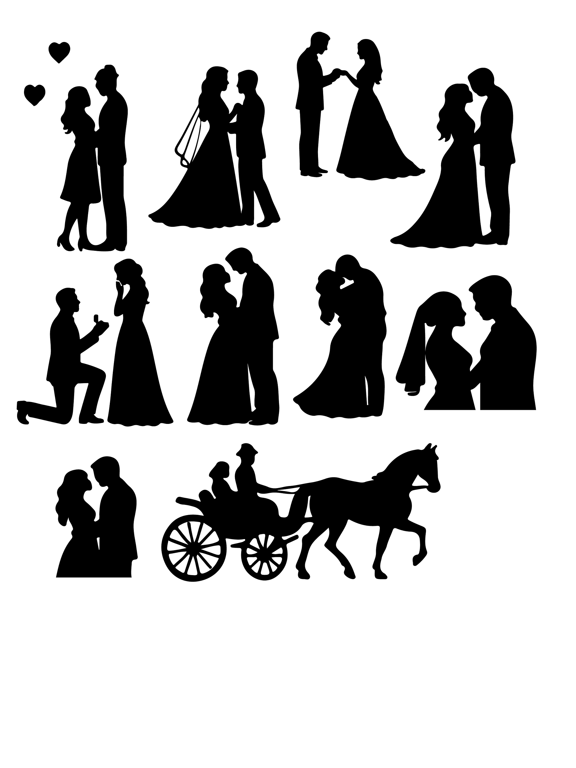 Wedding svg set, Mr and Mrs svg, family monogram designs, decorative ornaments, bride groom quotes, png files product image (10)