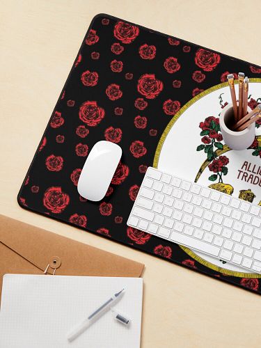 Sorry, but this design with the rose pattern background is only available on select products!

https://www.redbubble.com/i/po...