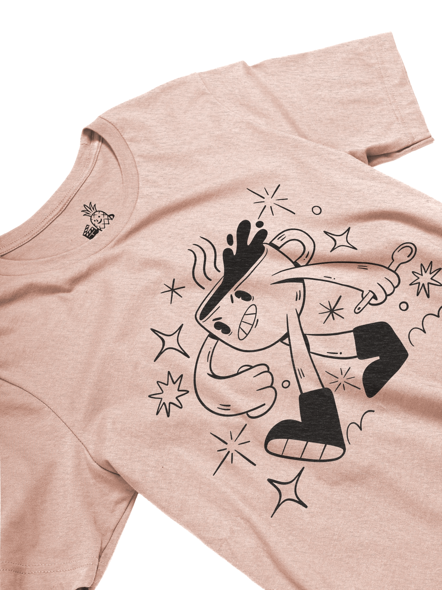 Angry Coffee Mug Man Unisex T-Shirt product image (28)