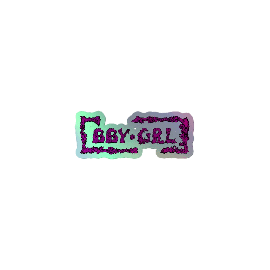 BBY GRL HOLO STICKER product image (1)