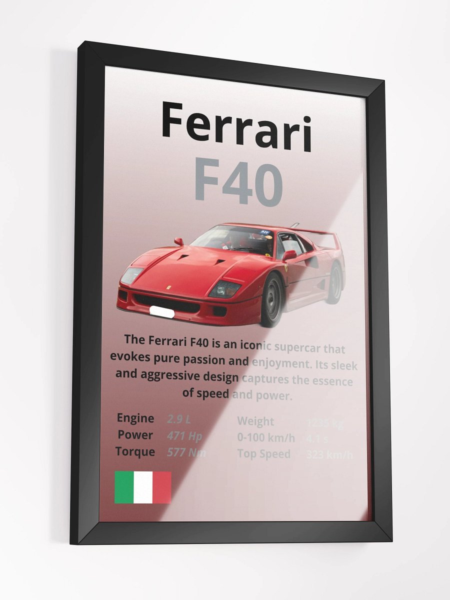 Ferrari F40 Wall Poster product image (3)