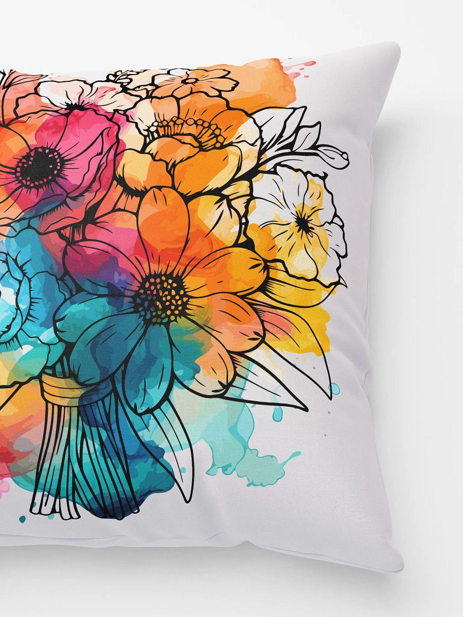 Vibrant Floral Splash Pillow product image (3)